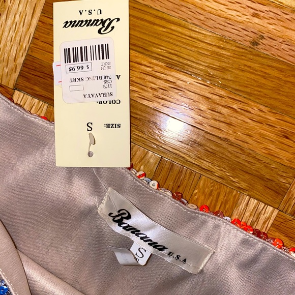 Boho Chic Sequin Embellished Mini Skirt - Picture 4 of 4